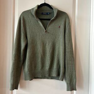 Olive Green Polo Ralph Lauren Quarter Zip